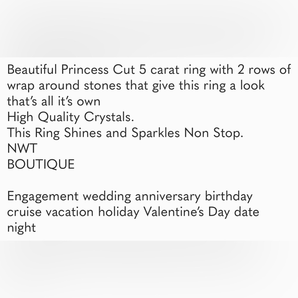 Stunning Simulated Diamond Ring - image 7